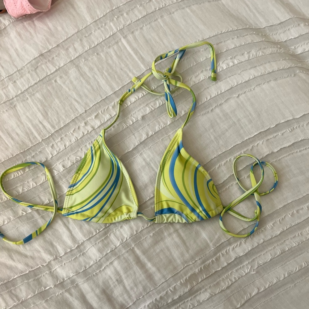 Bikini Top Green and Blue